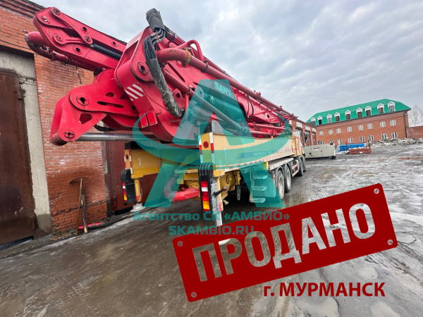 Автобетононасос 62м