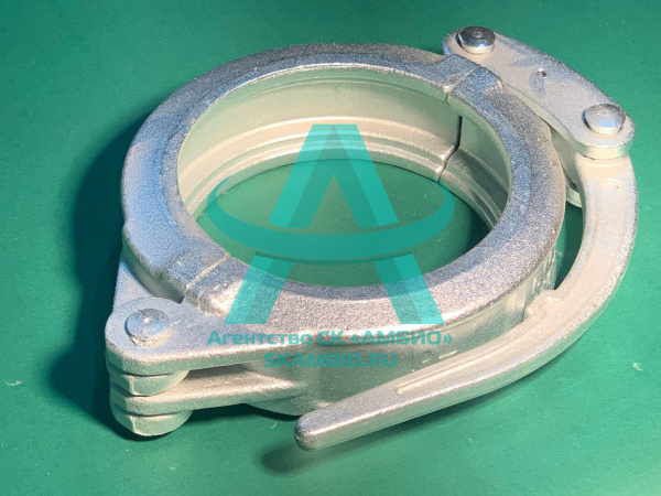 Хомут бетоновода DN150 (168 мм) рычажный SK22 (ширина фланца 22 мм)