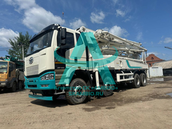 Автобетононасос на шасси Faw j6p-420 с установкой EverBuild