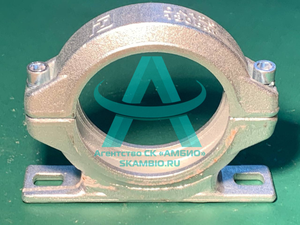 Хомут бетоновода DN125 (148 мм) два болта на площадке