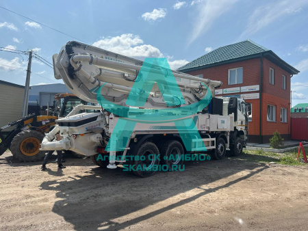 Автобетононасос на шасси Faw j6p-420 с установкой EverBuild