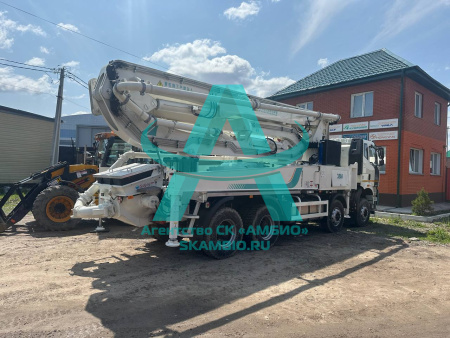 Автобетононасос на шасси Faw j6p-420 с установкой EverBuild